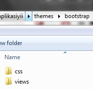 folder bootstrap di themes